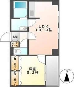 クラルテ旭山公園通（501） 間取り図画像