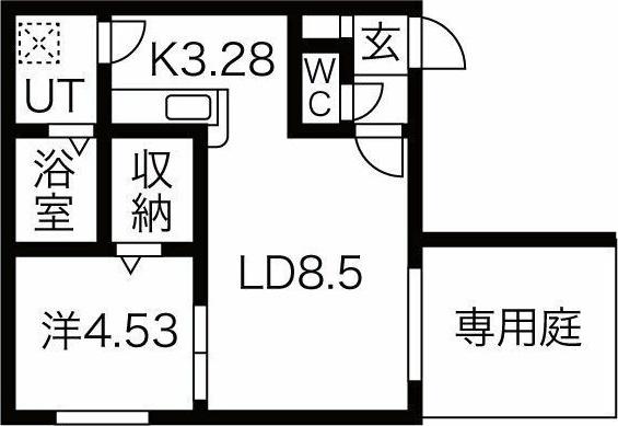インフィニト平岸一条 間取り図画像