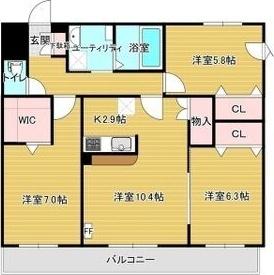 CRUISE　PORT　24St. 間取り図画像