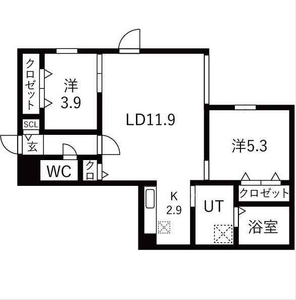 YORI N22(読み:ヨリエヌ22) 間取り図画像
