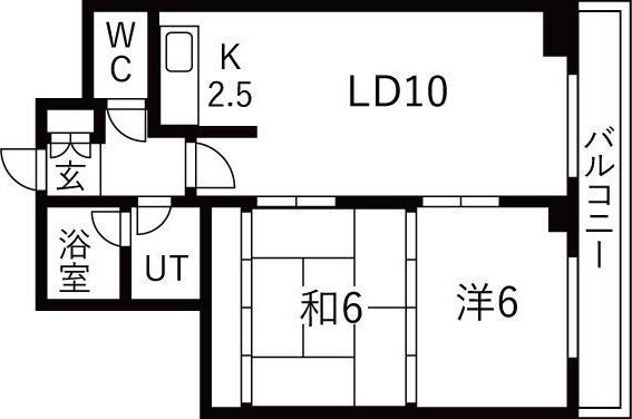 メゾン プリヴェ 旭山公園通 間取り図画像