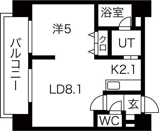 MYプラザ円山公園 間取り図画像