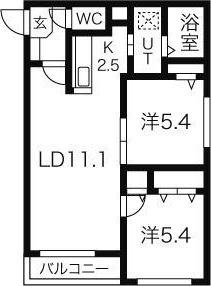 グローリー伏見 間取り図画像