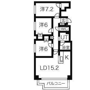 クレステージ宮の森（901） 間取り図画像