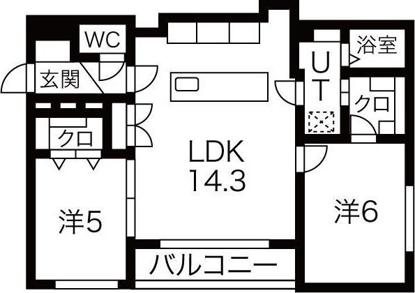 GALUSIA 間取り図画像