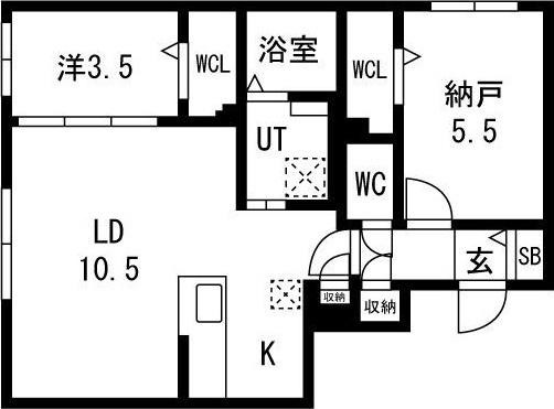 Nuvola麻生(ヌヴォーラ麻生) 間取り図画像