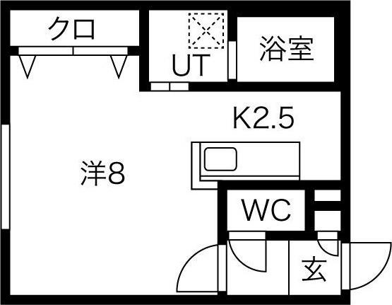 トラストコート北九条（305） 間取り図画像
