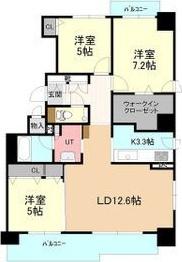 じょうてつアイム山鼻市電通フィエルテ 702号 間取り図画像