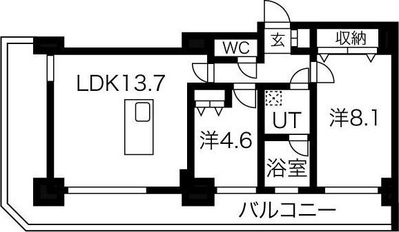 グランドタワー札幌 間取り図画像
