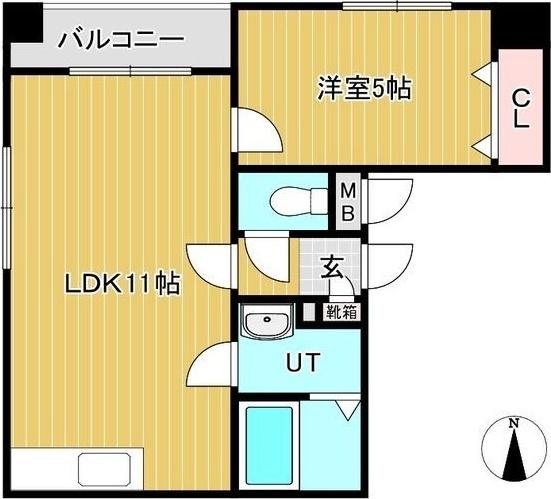 サンライズ山本III 間取り図画像