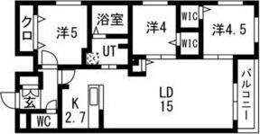 アルファスクエア円山北2条 間取り図画像