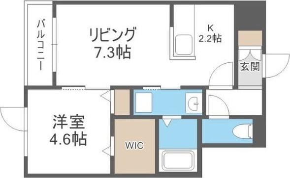 NOIR ASABU EDGE (ノワール アサブ エッジ) 間取り図画像