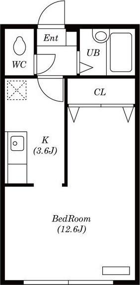 AMS平岸416 間取り図画像