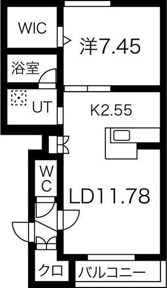 札幌市北区北二十五条西マンション 間取り図画像