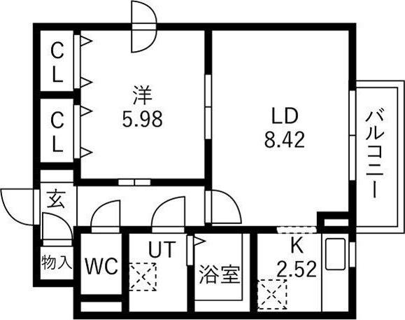 スカイハイツⅡ学園前 間取り図画像