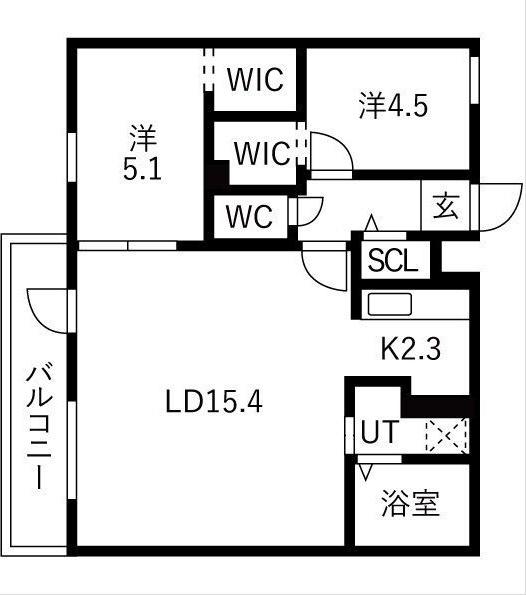 Ts COURT West13(読み:ティーエスコートウェスト13) 間取り図画像