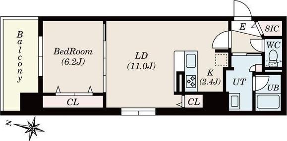 COH　RESIDENCE　札幌 間取り図画像