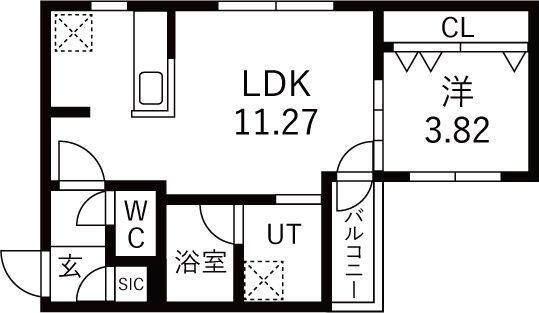 RD GRASE MIYANOMORI(アールディグレイスミヤノモリ)　仮)GA-N3W30 MS 間取り図画像