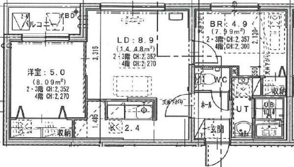 スカイリンク琴似 間取り図画像