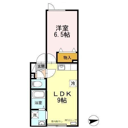 プリミエール　ウエスト（201） 間取り図画像