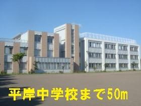 平岸中学校：50m