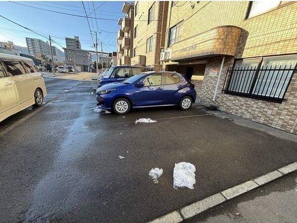 フラット南平岸 駐車場