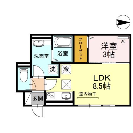 ミコルミナス（102） 間取り図画像