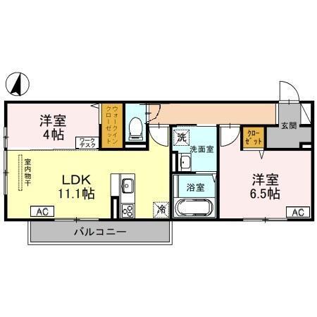 ボナール　B棟（302） 間取り図画像