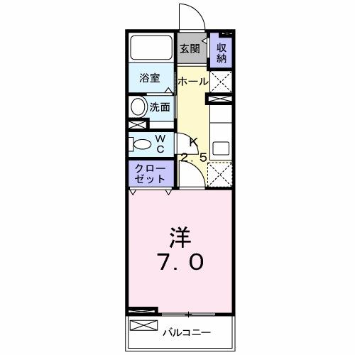 グリュック（203） 間取り図画像