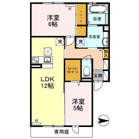 ラナプレス（103） 間取り図画像
