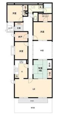 ロイヤルヒルズ東生駒 間取り図画像