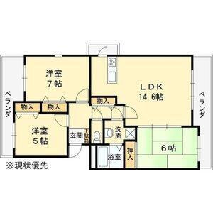 ヒルクレストあやめ池 間取り図画像
