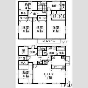 白庭台３丁目戸建 間取り図画像
