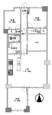 ローレルコート学園前　C棟 間取り図画像