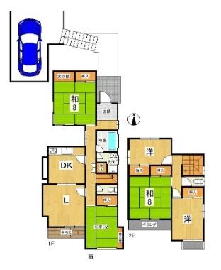 奈良市　藤ノ木台３丁目　５LDK 間取り図画像