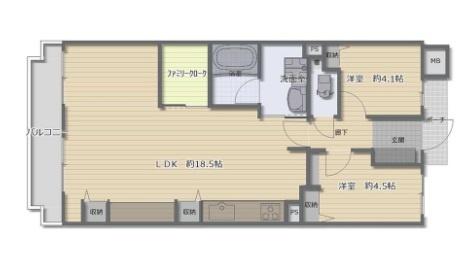生駒ロイヤルマンション 間取り図画像