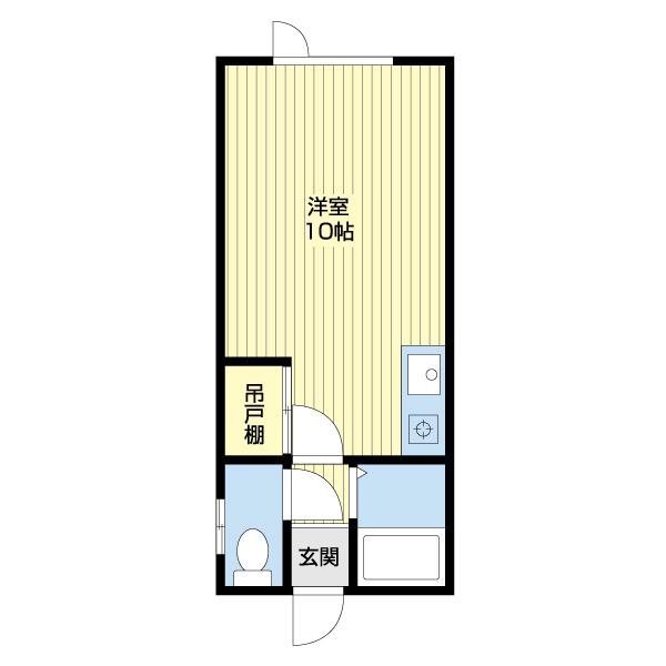 クリーンコーポ藍（203） 間取り図画像