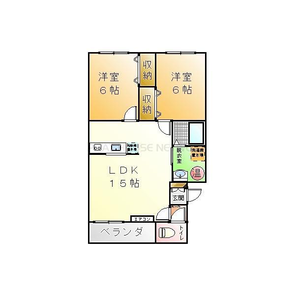 Mハイツ日の出２（302） 間取り図画像
