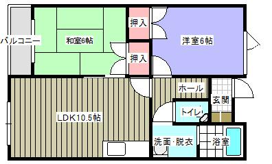 カーサ・レガーロⅡ（104） 間取り図画像
