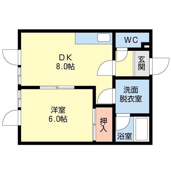ハイツK＆Y（102） 間取り図画像