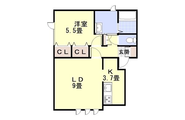 プチメゾン新生（202） 間取り図画像