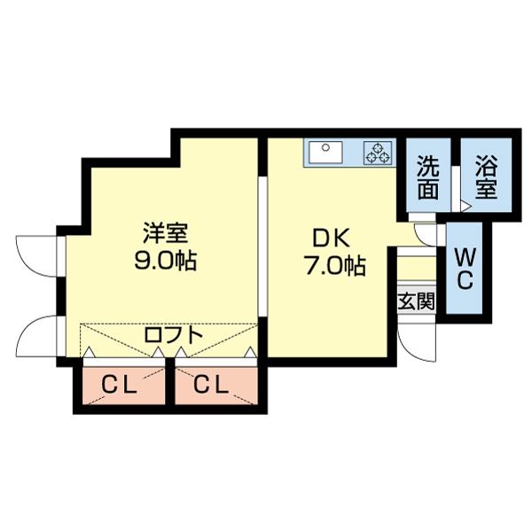 コーポ・ポレール（202） 間取り図画像