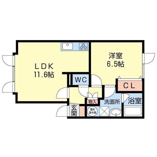 ベルン新生（206） 間取り図画像