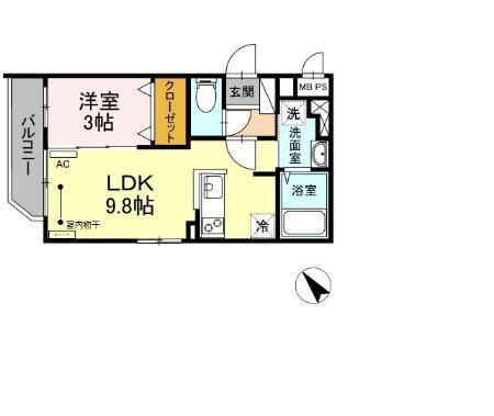 マルシェ八軒（103） 間取り図画像