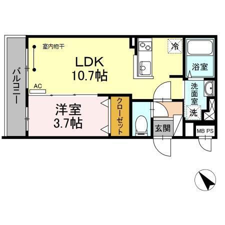 マルシェ八軒（101） 間取り図画像