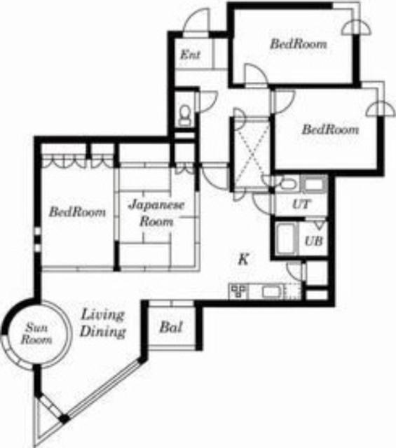 フォレストヒルズ宮の森（303） 間取り図画像