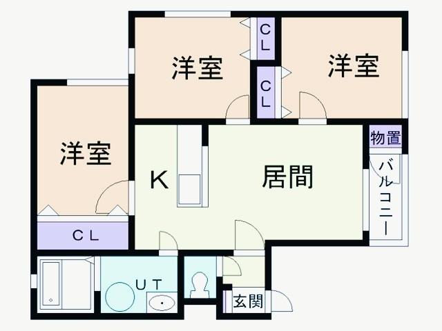 センタービレッジ（203） 間取り図画像