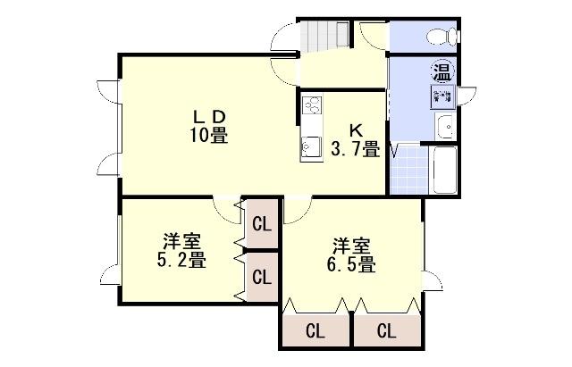 コーポオアシス６（203） 間取り図画像