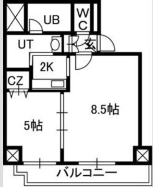 Ｔｒｅａｓｕｒｅ　Ｃｏｕｒｔ　Ａ（901） 間取り図画像
