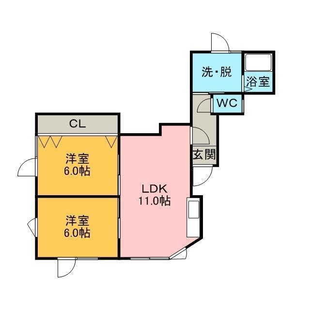 大昭美園ハイツⅡ（103） 間取り図画像